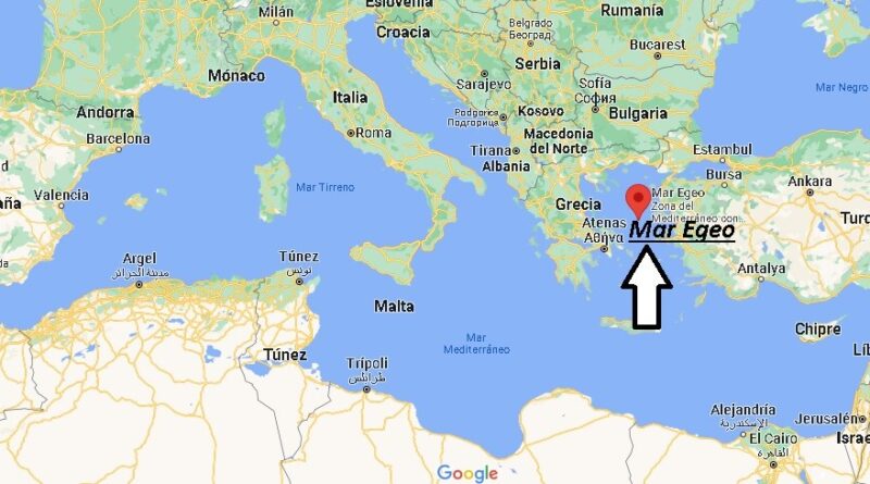 ¿Dónde está Mar Egeo