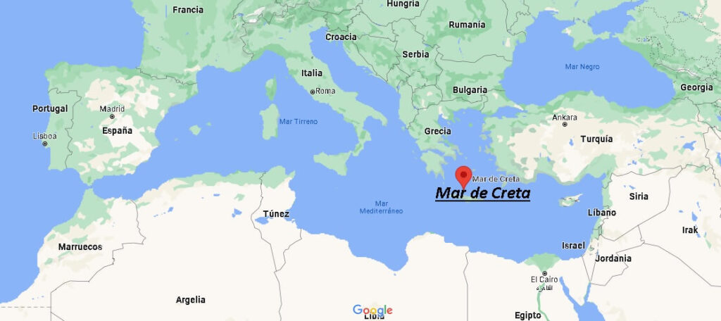 ¿Dónde está Mar de Creta
