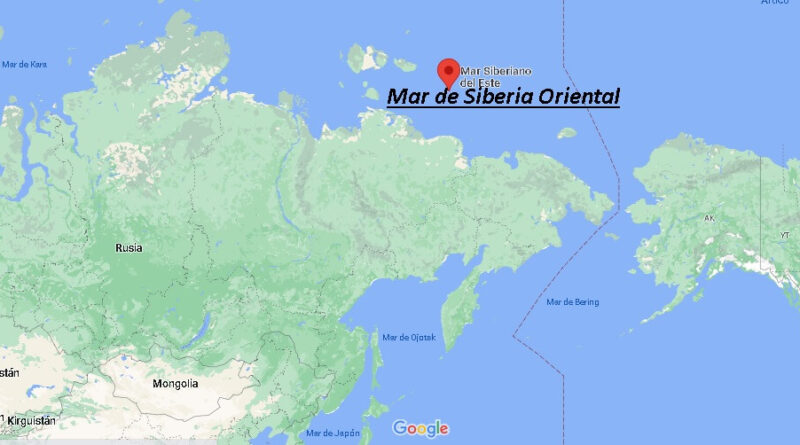 ¿Dónde está Mar de Siberia Oriental
