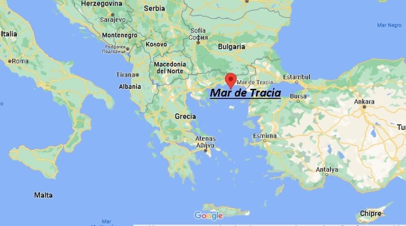¿Dónde está Mar de Tracia
