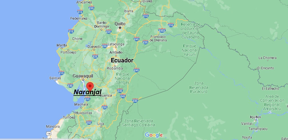 ¿Dónde está Naranjal Ecuador