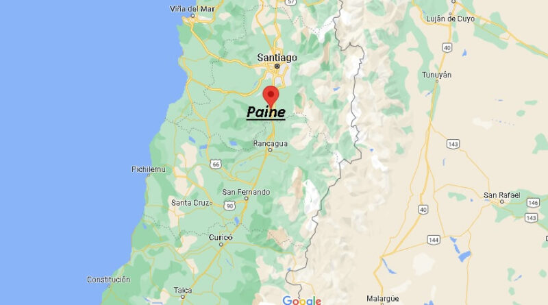 ¿Dónde está Paine Chile
