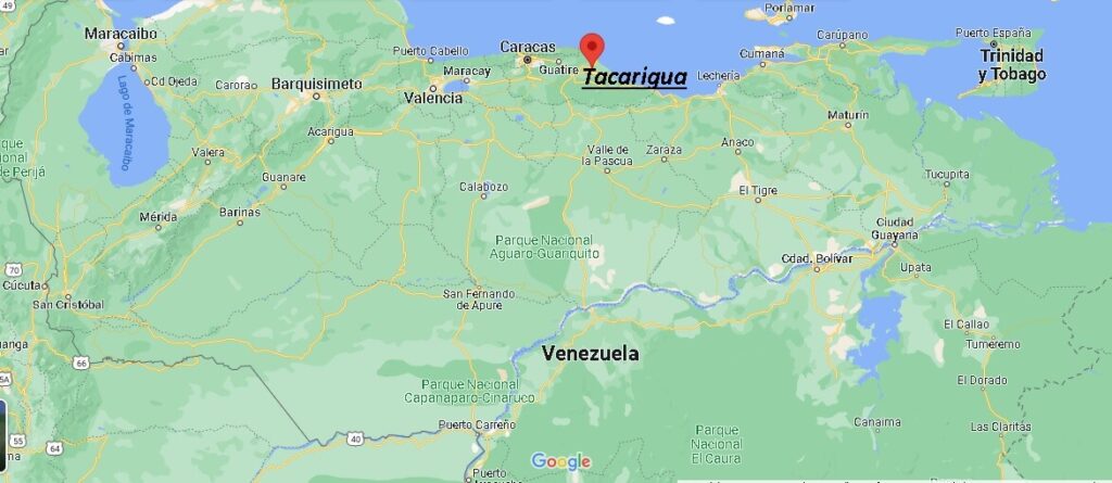 ¿Dónde está Tacarigua Venezuela