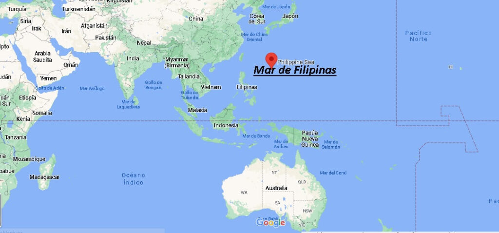 ¿Dónde está el Mar de Filipinas