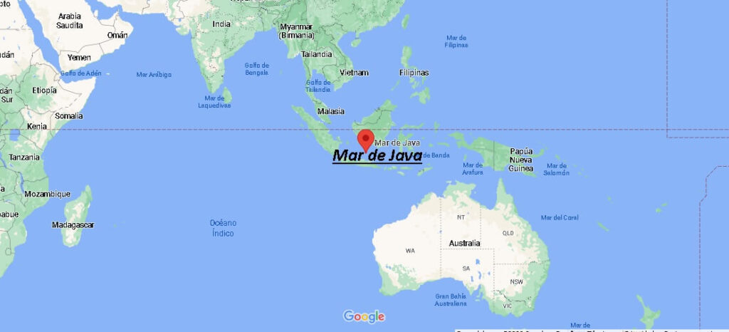 ¿Dónde está el Mar de Java