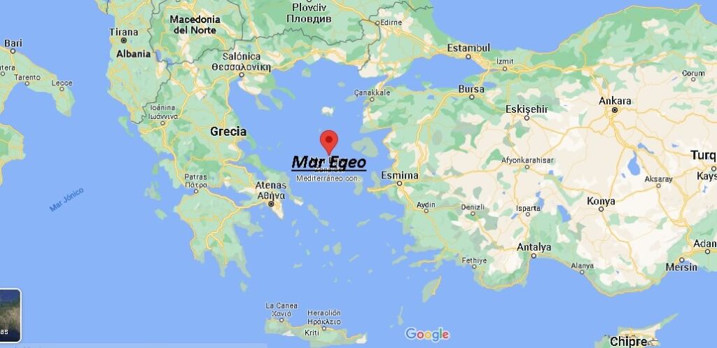 ¿Dónde está ubicado mar Egeo