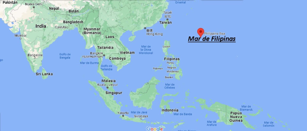¿Dónde se sitúa el mar de Filipinas