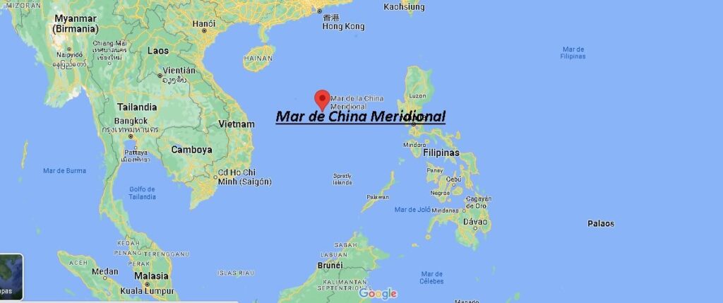 ¿Dónde se ubica el Mar de la China Meridional