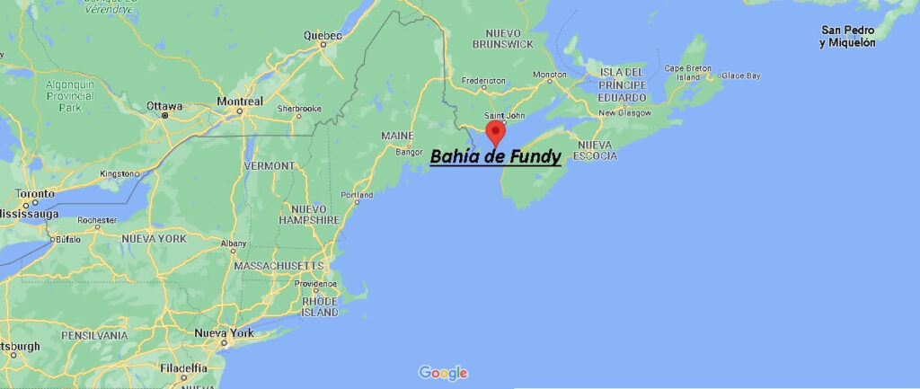 ¿Dónde se ubica la Bahía de Fundy