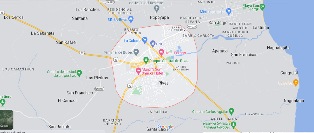 Dónde queda Rivas Nicaragua
