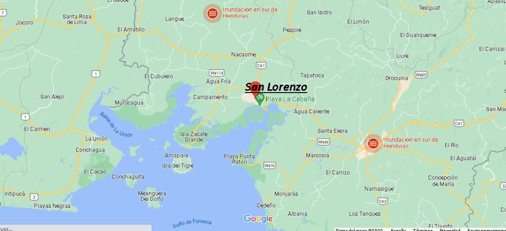 Dónde queda San Lorenzo Honduras