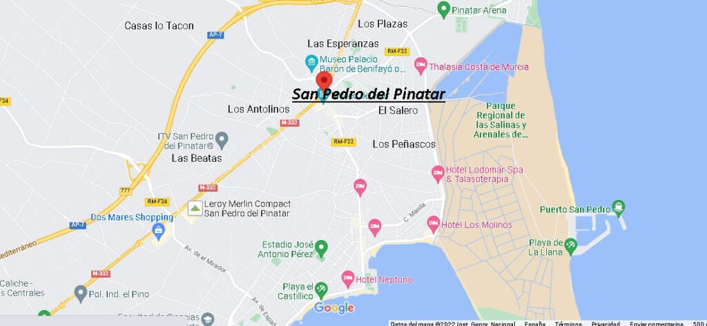 Dónde queda San Pedro del Pinatar