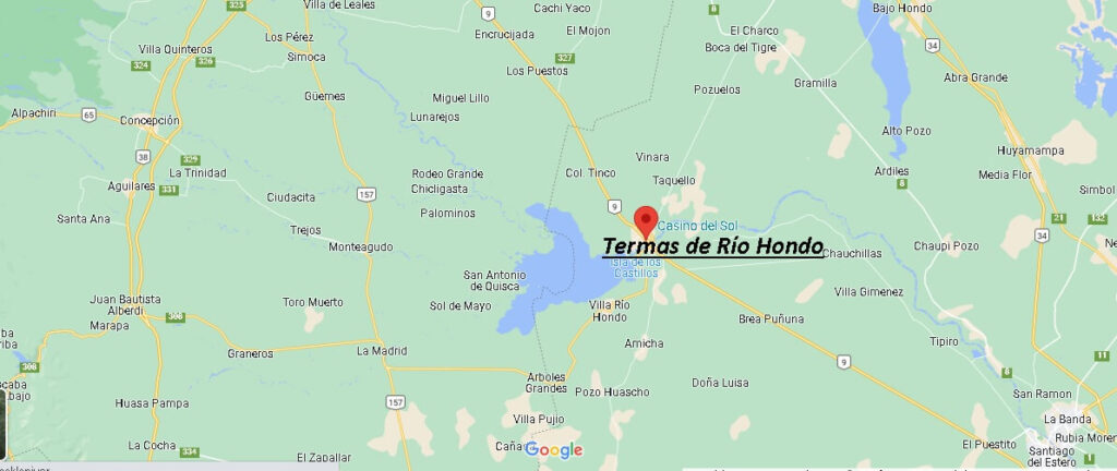 Dónde queda Termas de Río Hondo