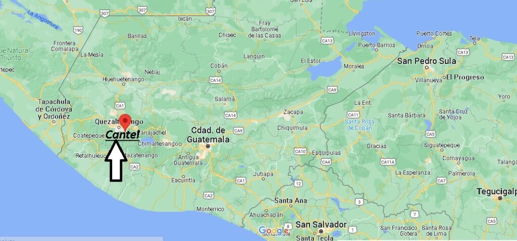 ¿Dónde está Cantel Guatemala