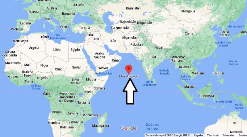 ¿Dónde está El Mar Arábigo
