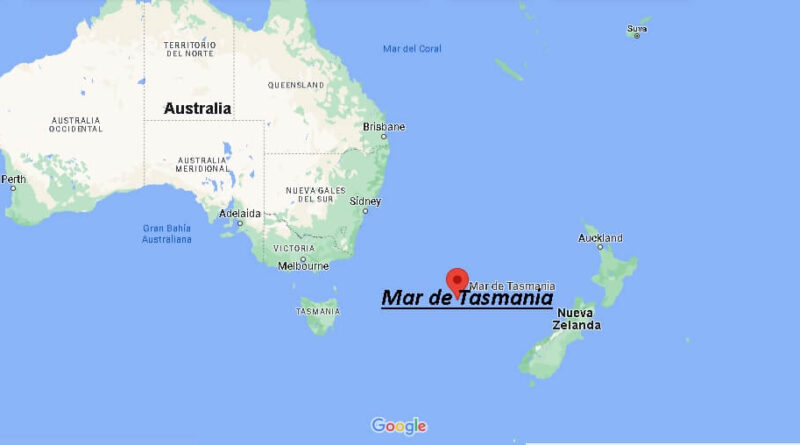 ¿Dónde está El Mar de Tasmania