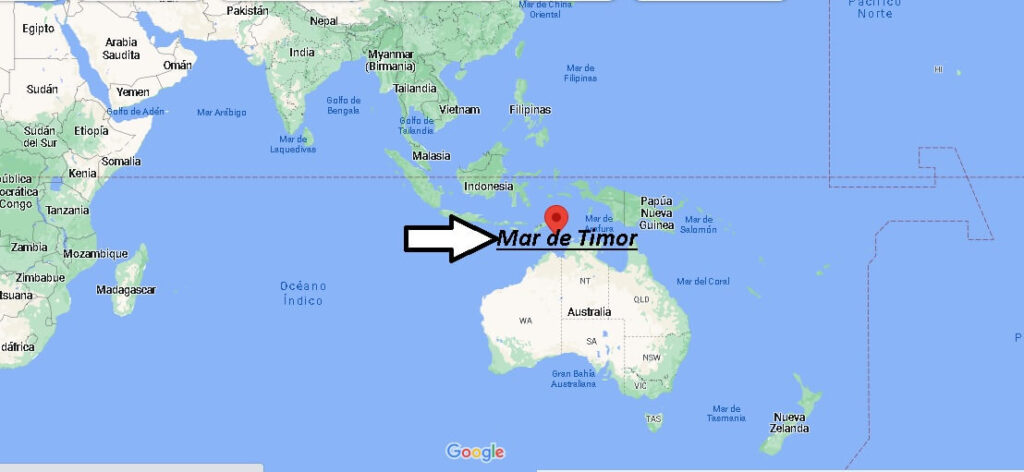 ¿Dónde está El Mar de Timor