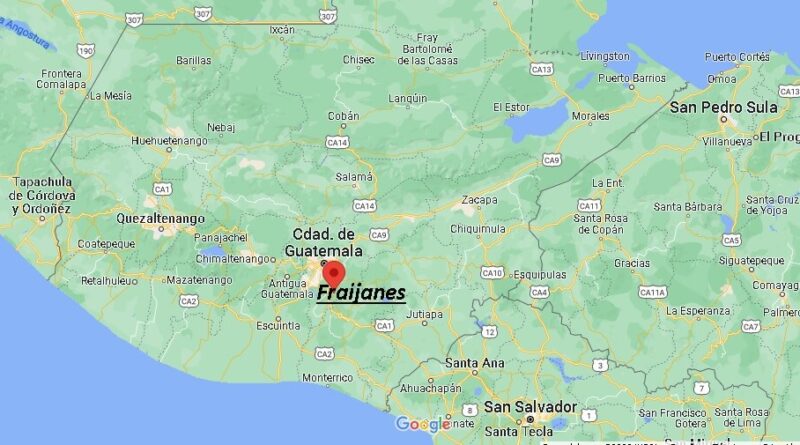 ¿Dónde está Fraijanes Guatemala