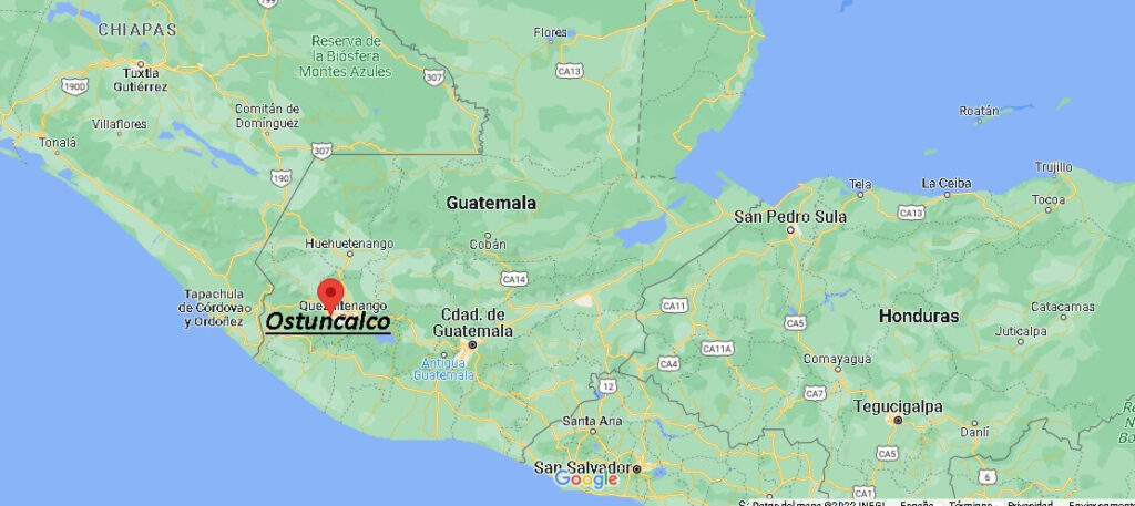¿Dónde está Ostuncalco Guatemala