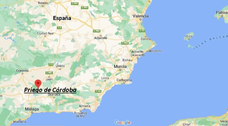 ¿Dónde está Priego de Córdoba