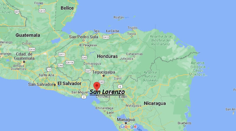 ¿Dónde está San Lorenzo Honduras