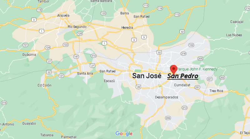 ¿Dónde está San Pedro Costa Rica