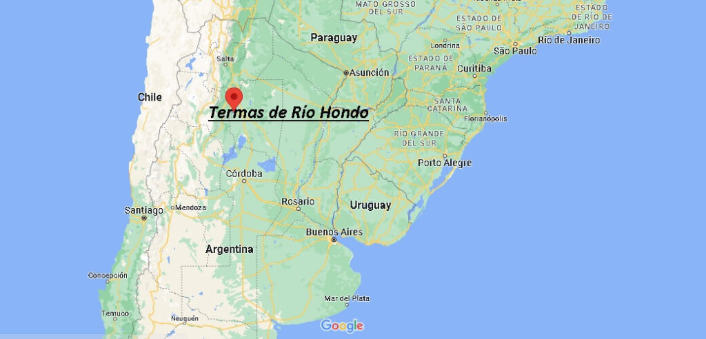 ¿Dónde está Termas de Río Hondo Argentina