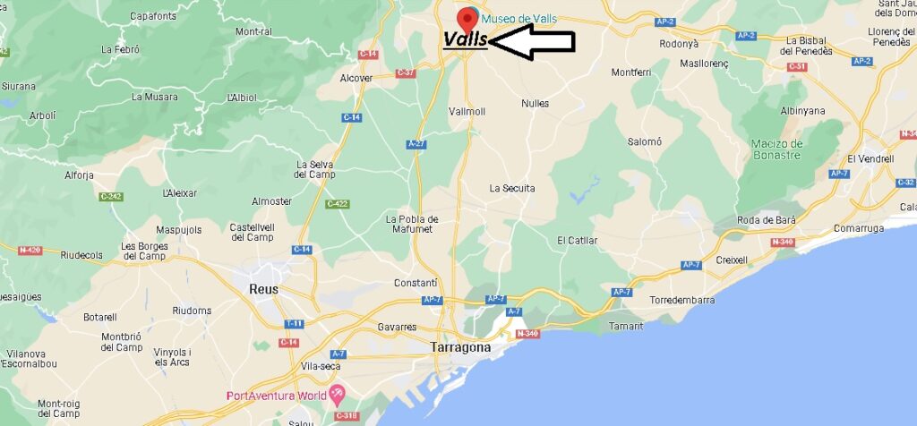 ¿Dónde se encuentra el pueblo de Valls
