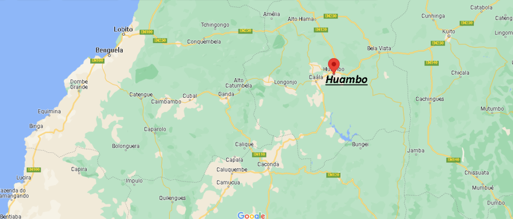 Dónde queda Huambo