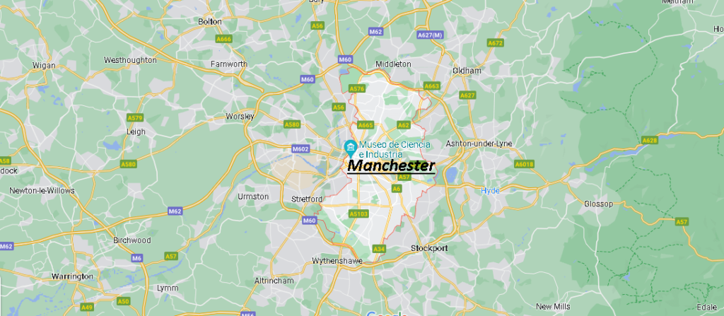 Dónde queda Manchester