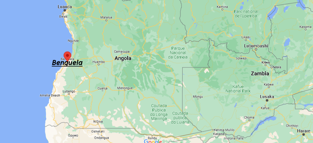 ¿Dónde está Benguela Angola