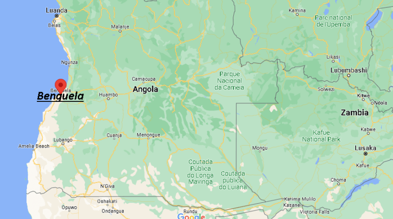 ¿Dónde está Benguela Angola
