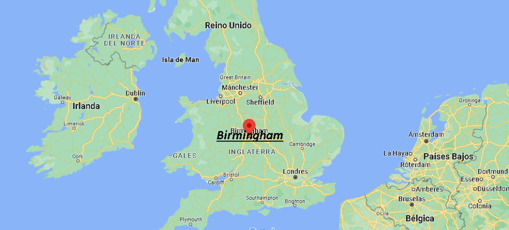 ¿Dónde está Birmingham Reino Unido