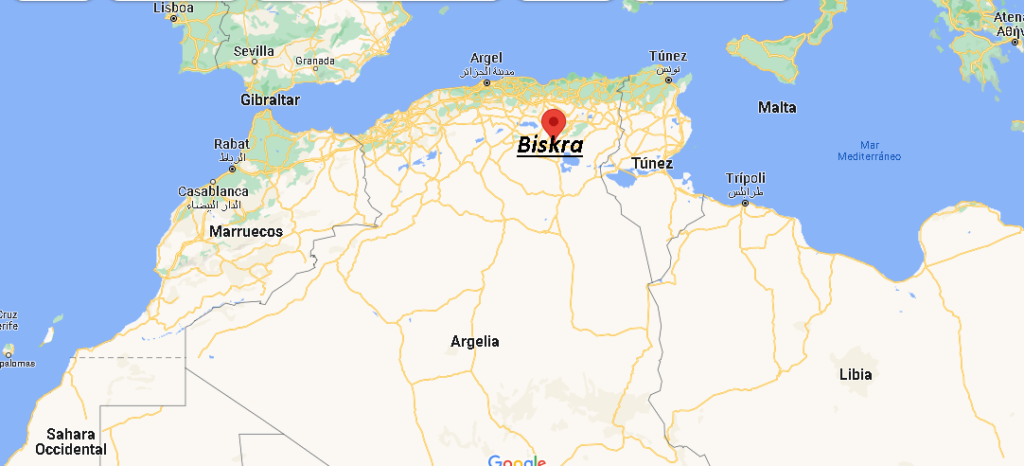¿Dónde está Biskra Argelia