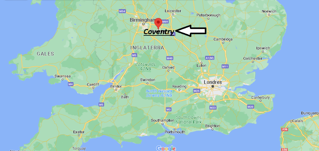 ¿Dónde está Coventry