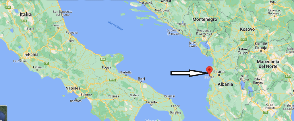 ¿Dónde está Durrës Albania