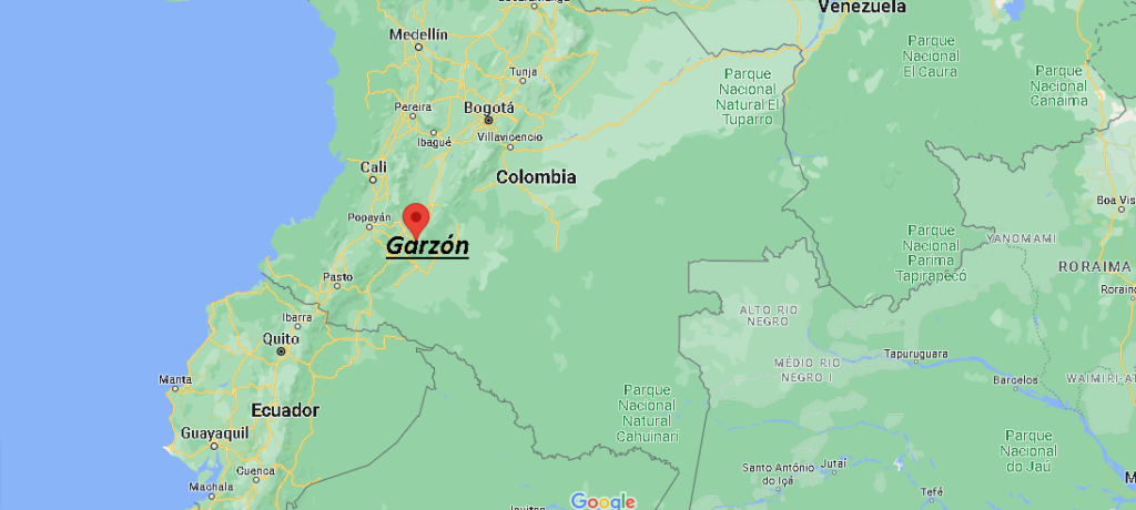 ¿Dónde está Garzón Colombia