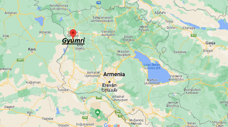 ¿Dónde está Gyumri Armenia