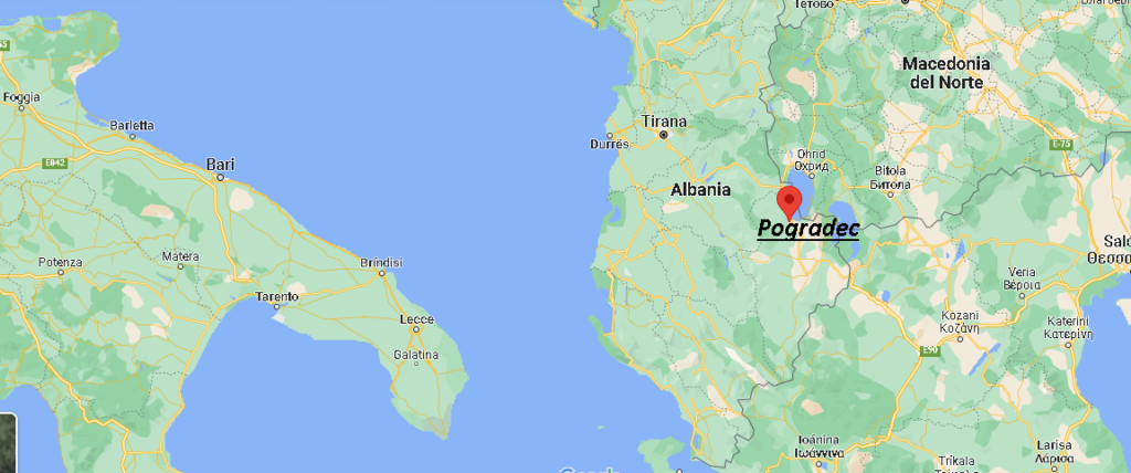 ¿Dónde está Pogradec Albania