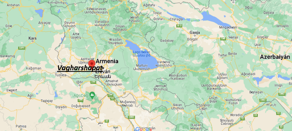 ¿Dónde está Vagharshapat Armenia