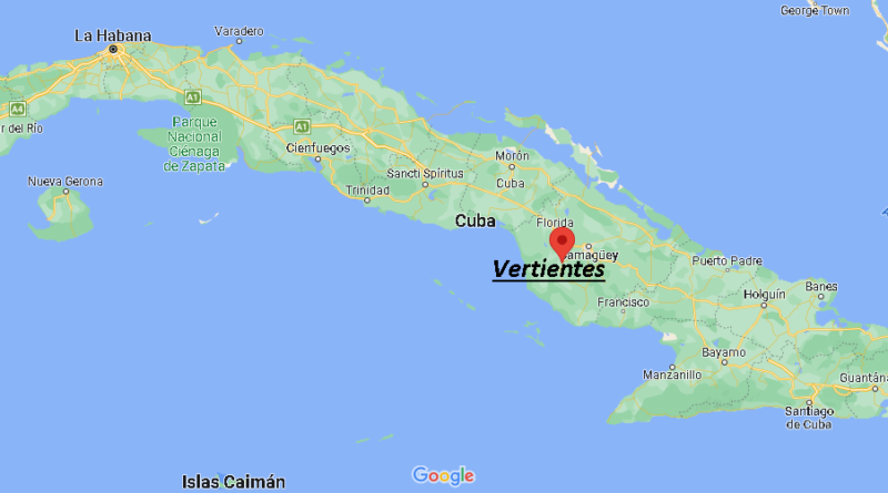 ¿Dónde está Vertientes Cuba