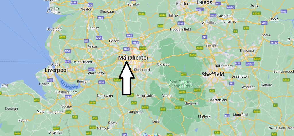 ¿Dónde está ubicada la ciudad de Manchester