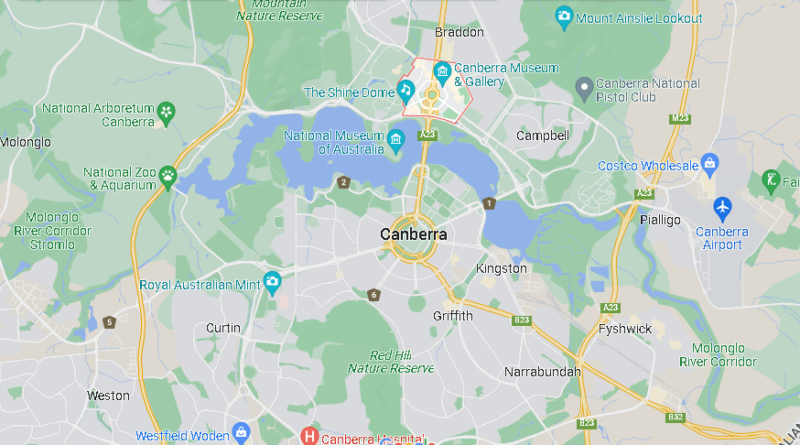 ¿Dónde se sitúa Canberra
