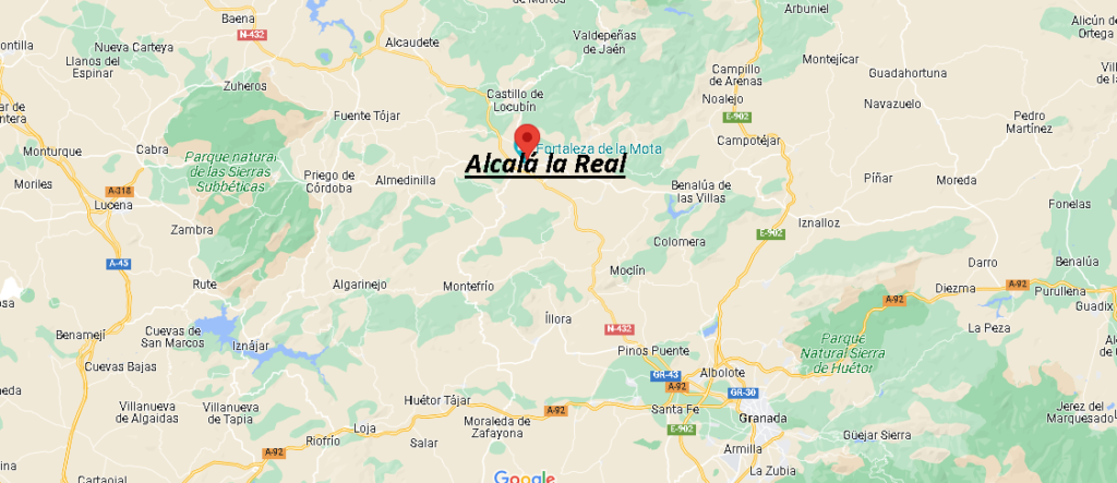Dónde queda Alcalá la Real