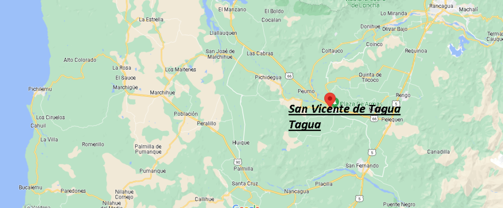 Dónde queda San Vicente de Tagua Tagua
