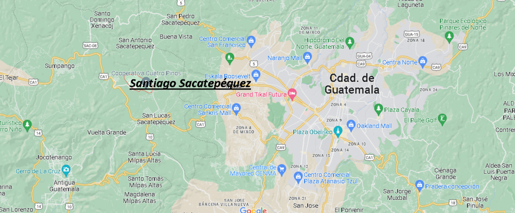 Dónde queda Santiago Sacatepéquez
