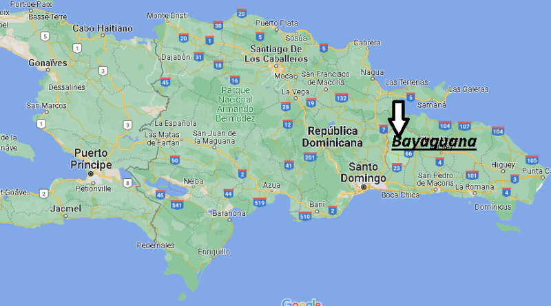 ¿Dónde está Bayaguana Dominican Republic