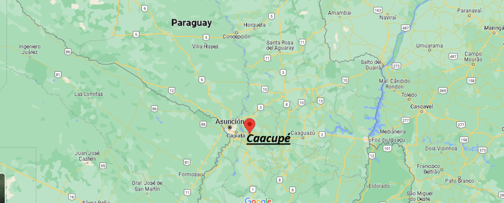 ¿Dónde está Caacupé Paraguay
