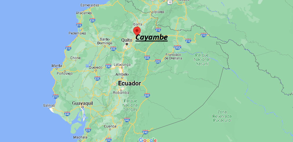 ¿Dónde está Cayambe Ecuador