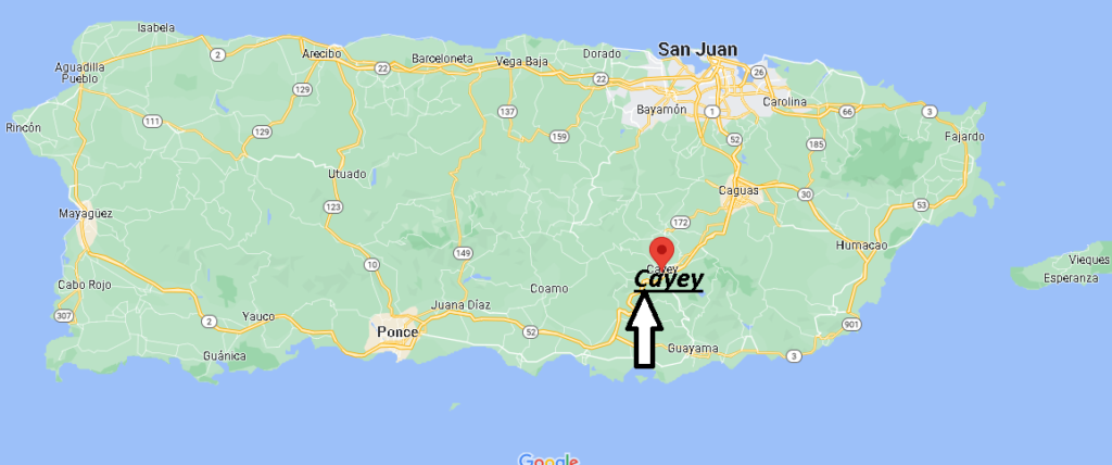 ¿Dónde está Cayey Puerto Rico